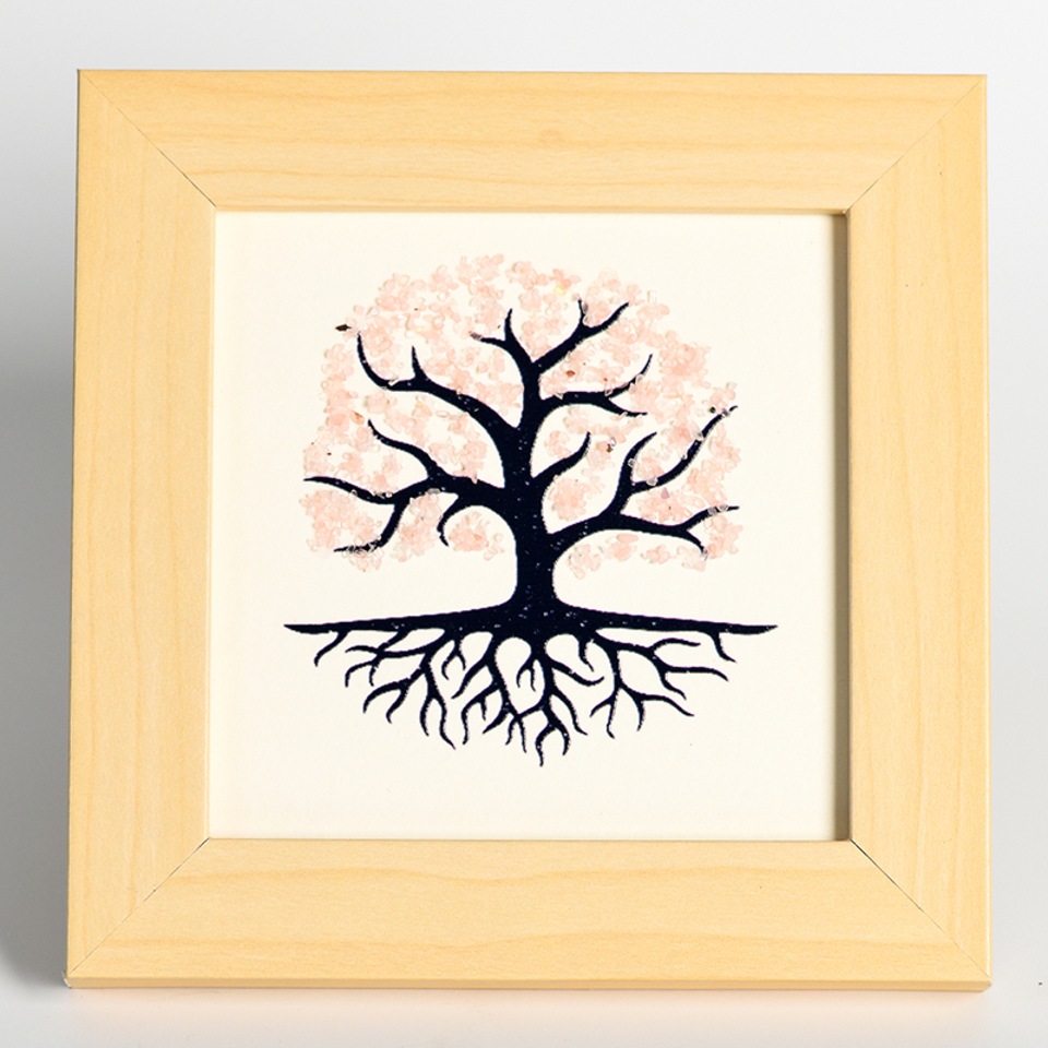 Tree of Life Picture Frame Decoration With Crystal Stone